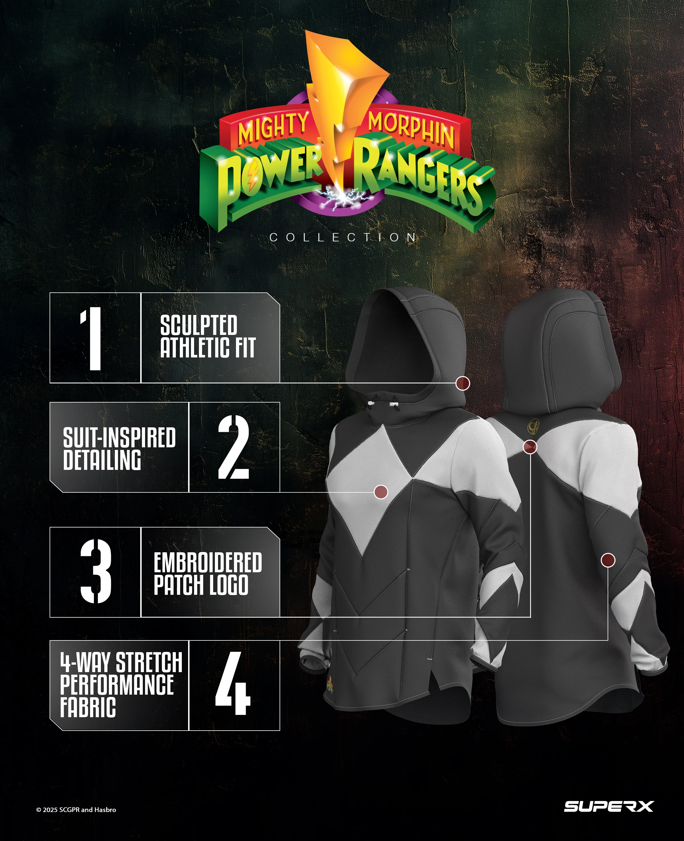 Black Ranger Limited Edition Performance Pullover Hoodie V2 - Image 5