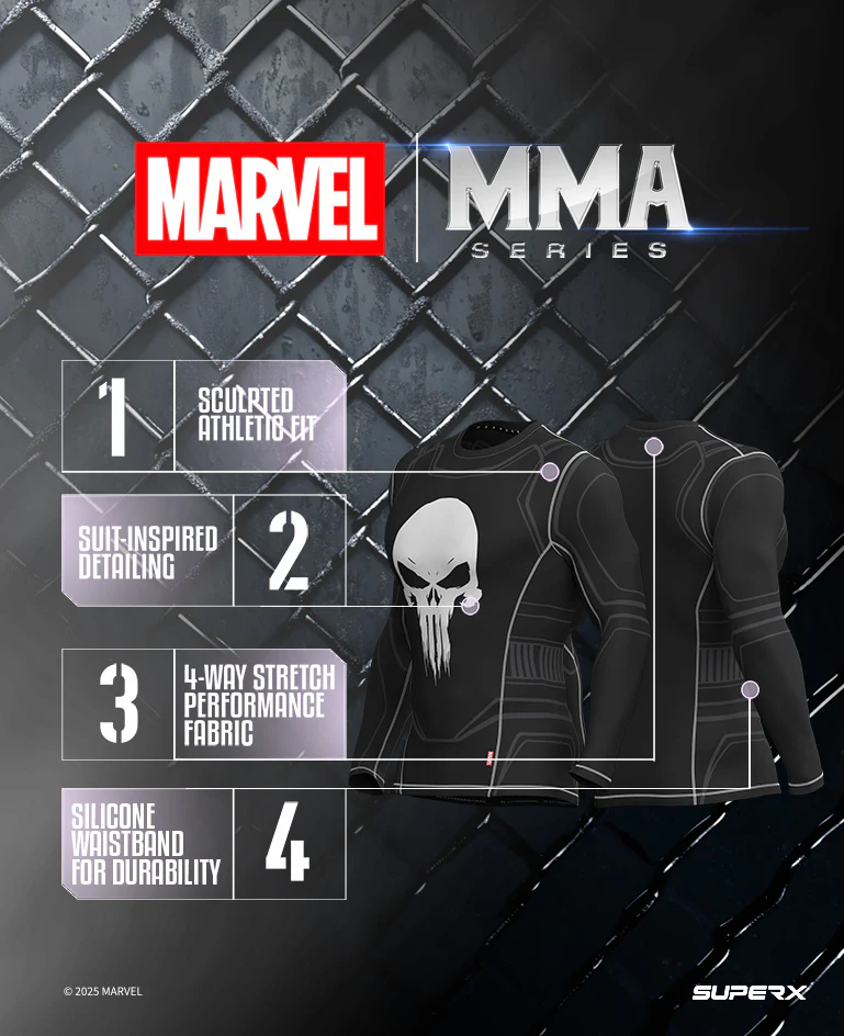 The Punisher Long Sleeve MMA Rash Guard - Image 3
