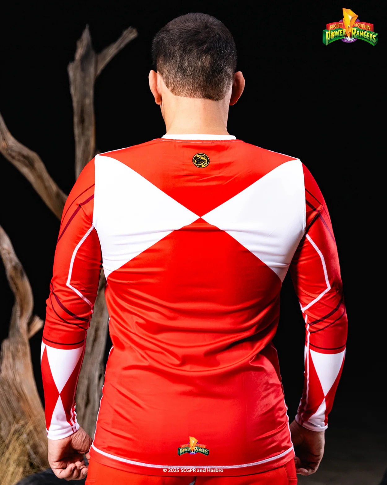 Red Ranger Long Sleeve MMA Rash Guard - Image 3