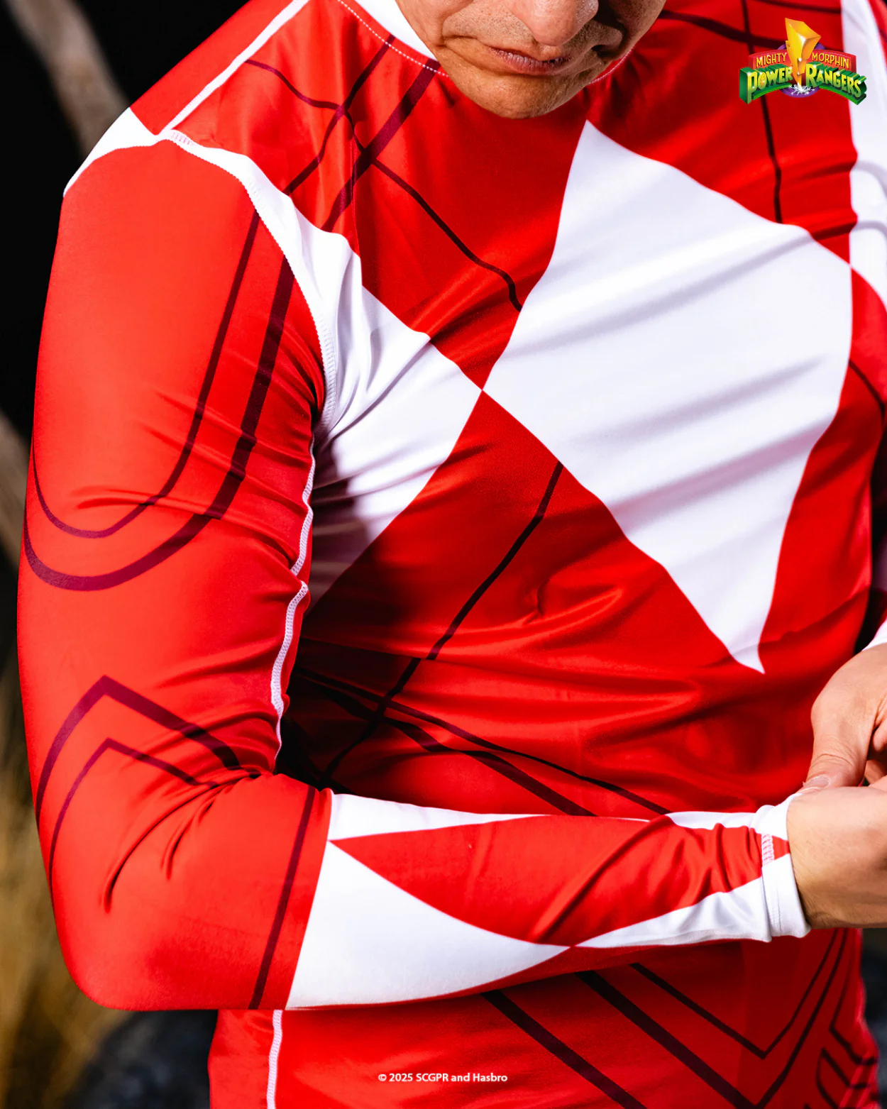 Red Ranger Long Sleeve MMA Rash Guard - Image 4