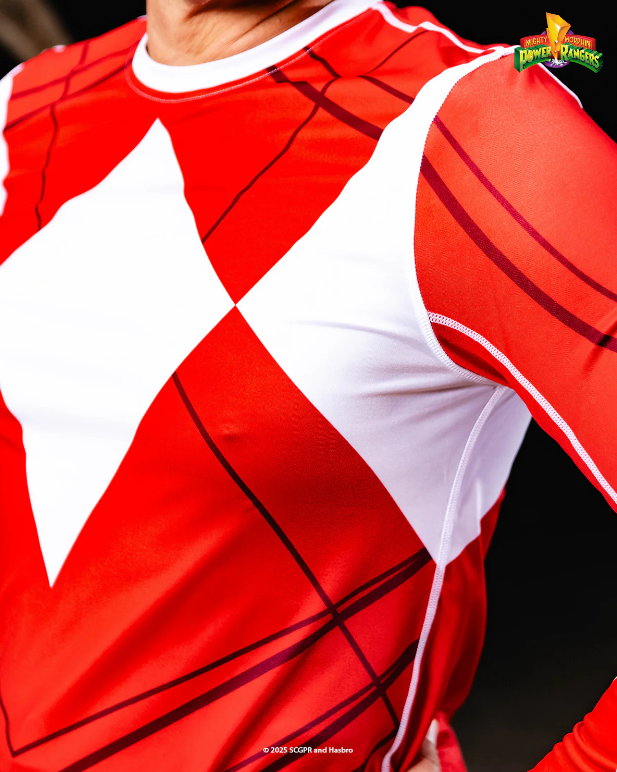 Red Ranger Long Sleeve MMA Rash Guard - Image 7