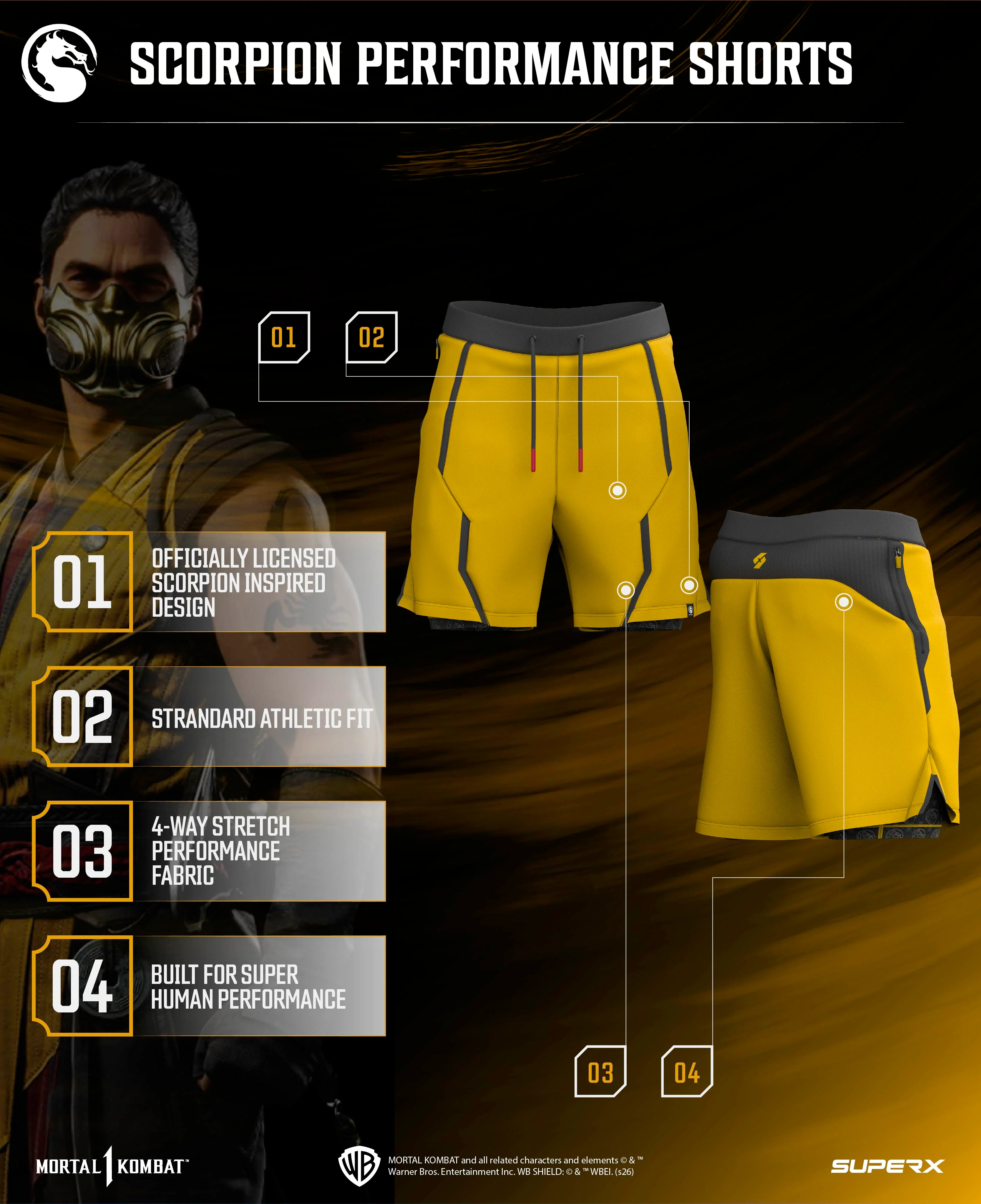 SCORPION 7" Performance Shorts w/Liner - Image 5