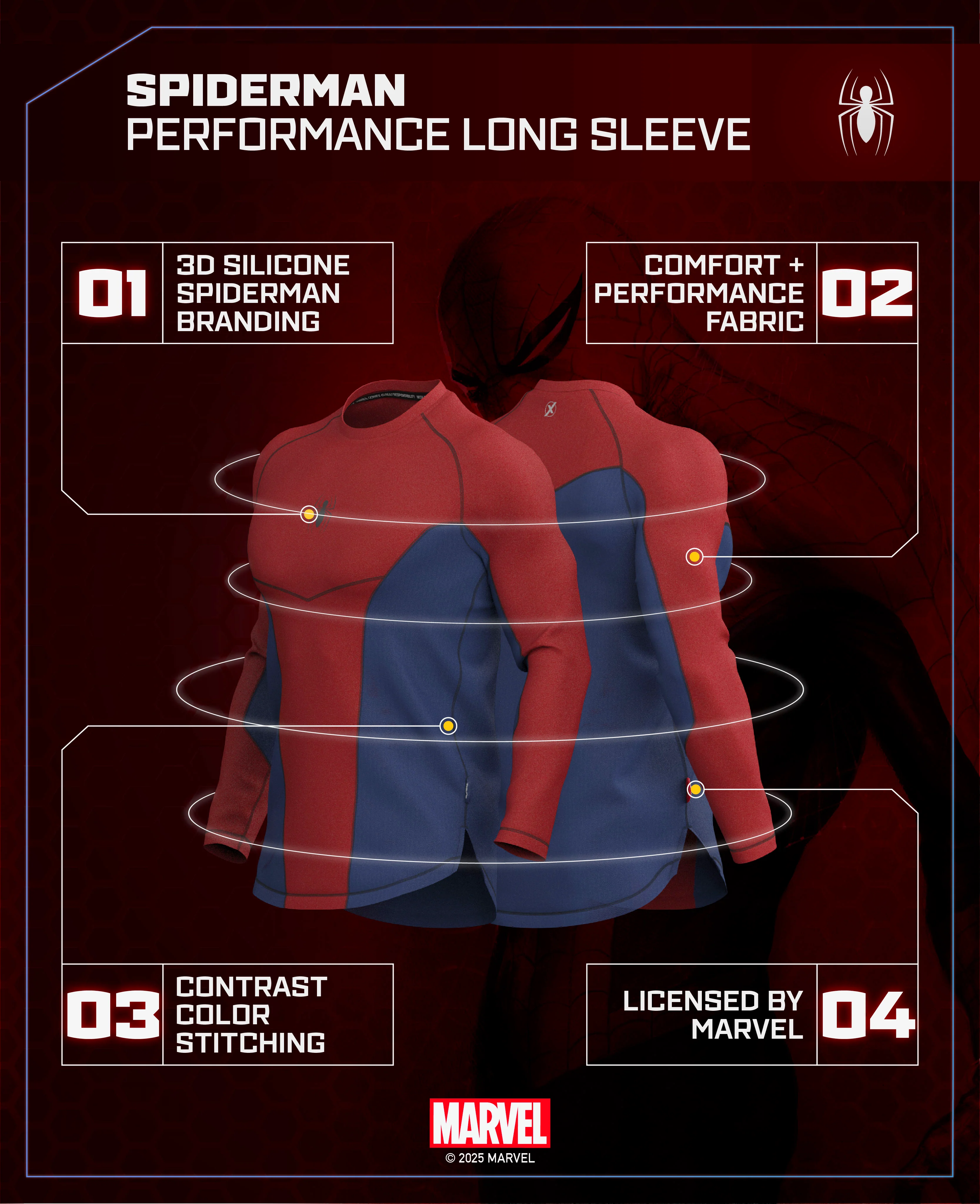 SPIDER-MAN Performance Long Sleeve - Image 7
