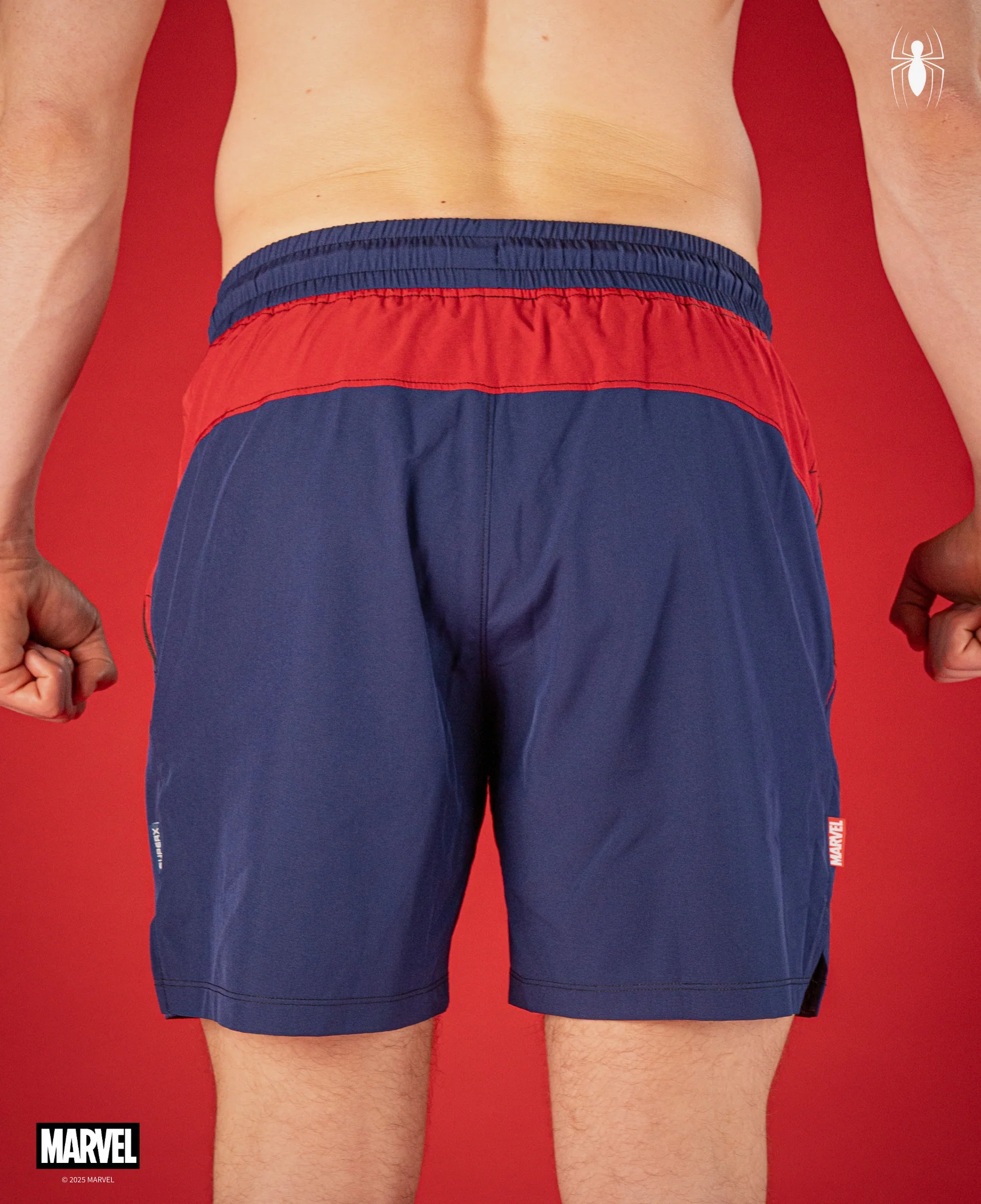 SPIDER-MAN Performance Lined Shorts 7" - Carnage Blue - Image 7