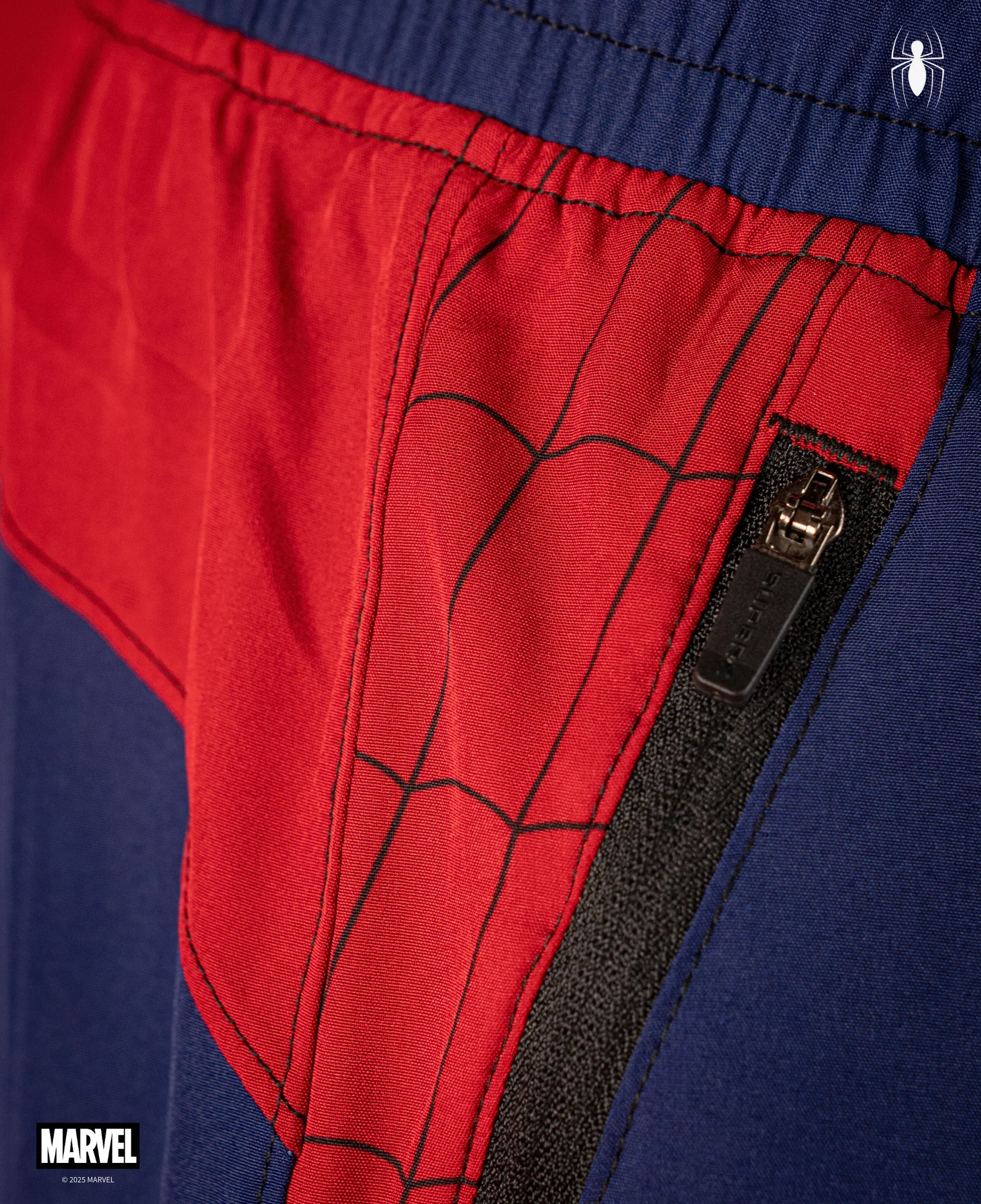 SPIDER-MAN Performance Lined Shorts 7" - Carnage Blue - Image 8