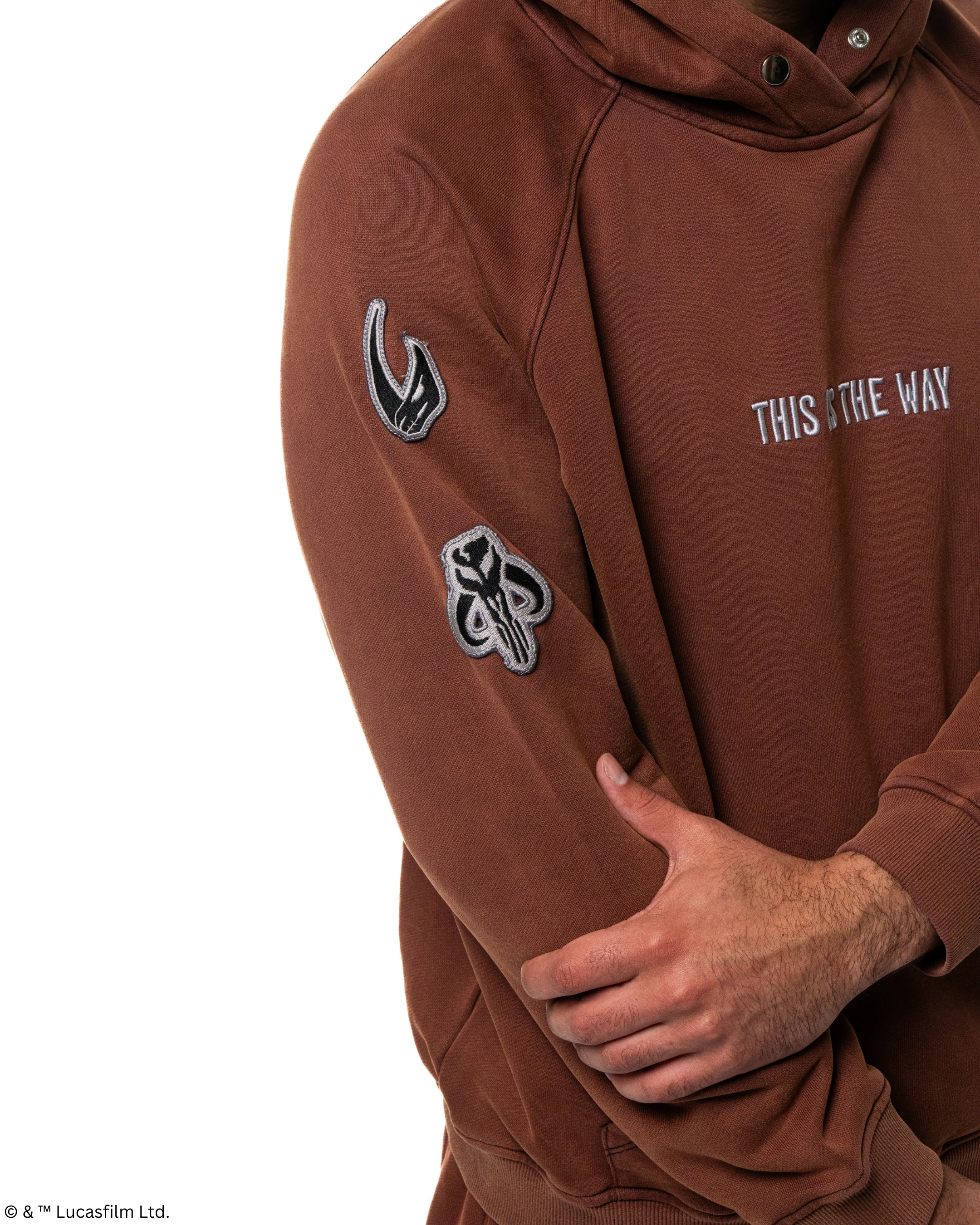 STAR WARS™ The Mandalorian "This Is The Way" Pullover Hoodie - Wasteland Brown 1 of 300 - Image 5