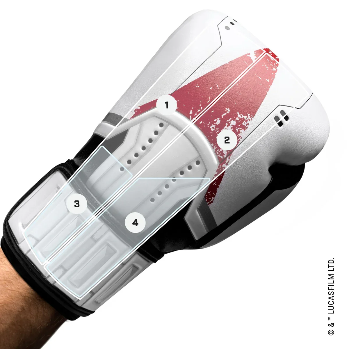 STAR WARS™ Storm Trooper Boxing Gloves 16 OZ - Image 4