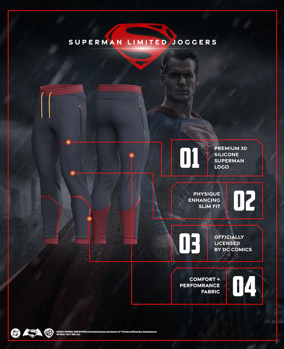 SUPERMAN BVS Limited Edition Performance Joggers - Image 8