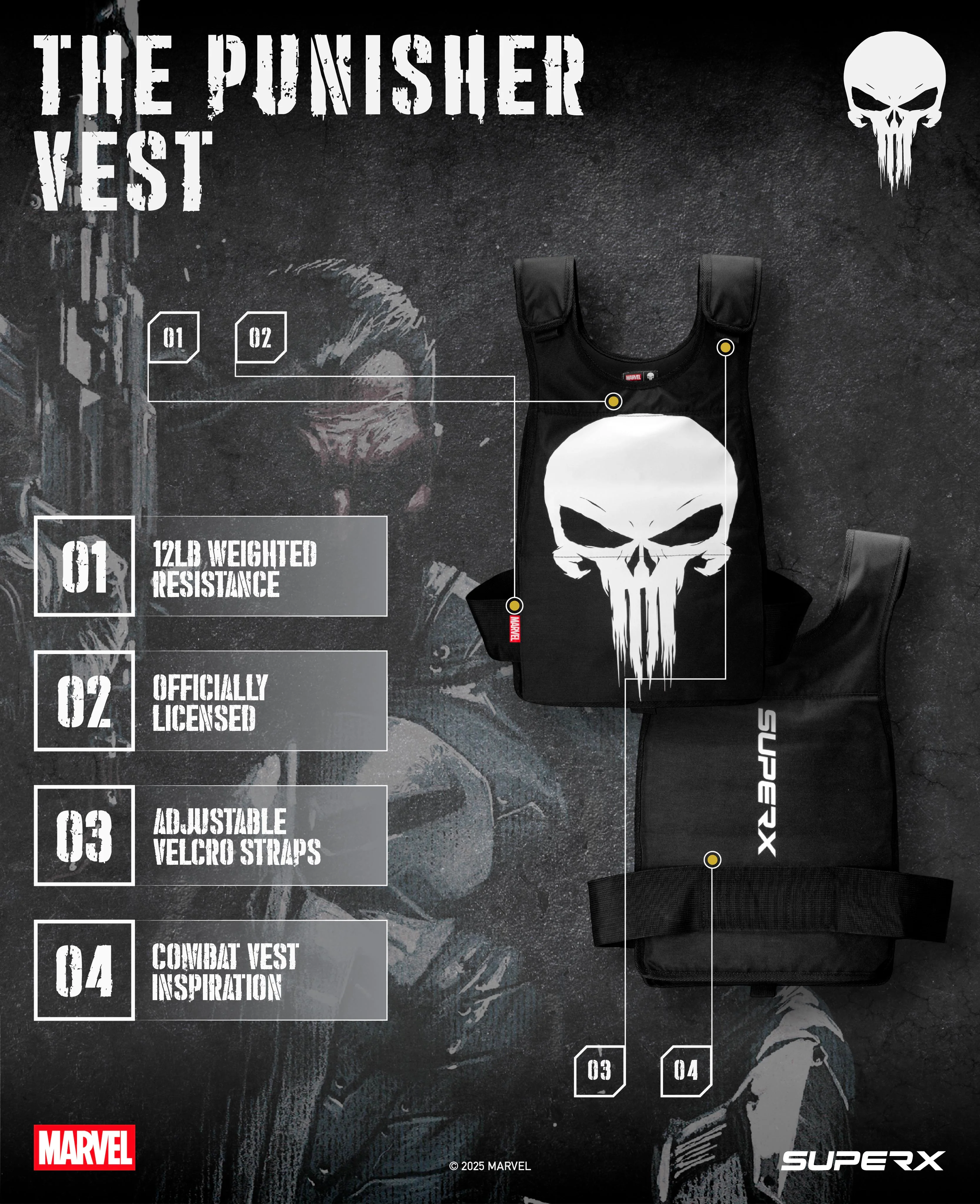 Marvel's The Punisher Training Vest - Image 5