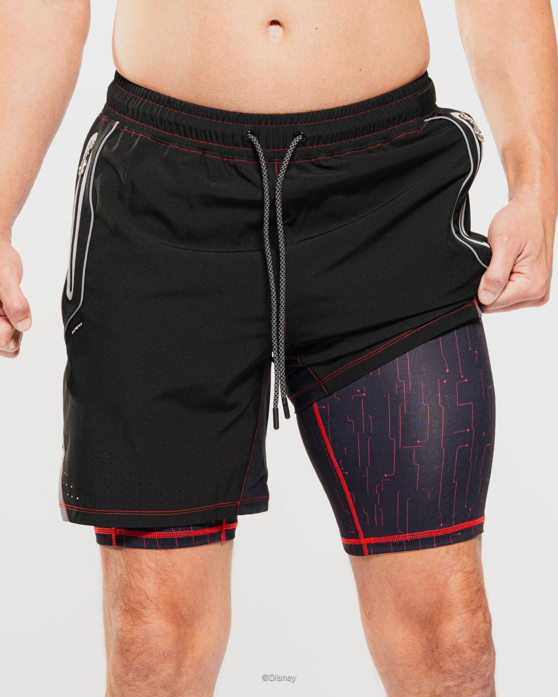TRON ARES Limited Edition M.C.P. 7" Reflective Stealth Performance Layered Shorts - Image 6