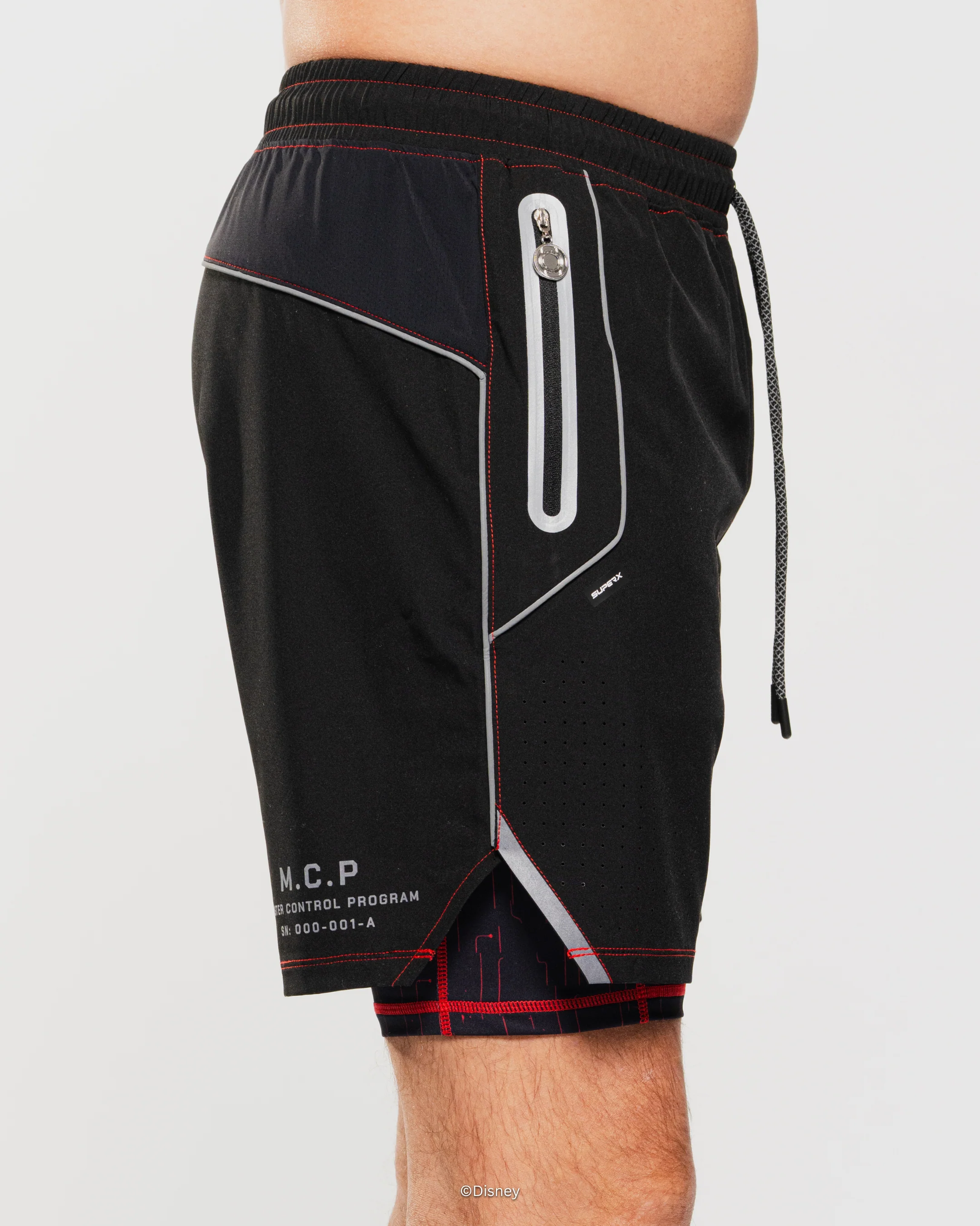 TRON ARES Limited Edition M.C.P. 7" Reflective Stealth Performance Layered Shorts - Image 7