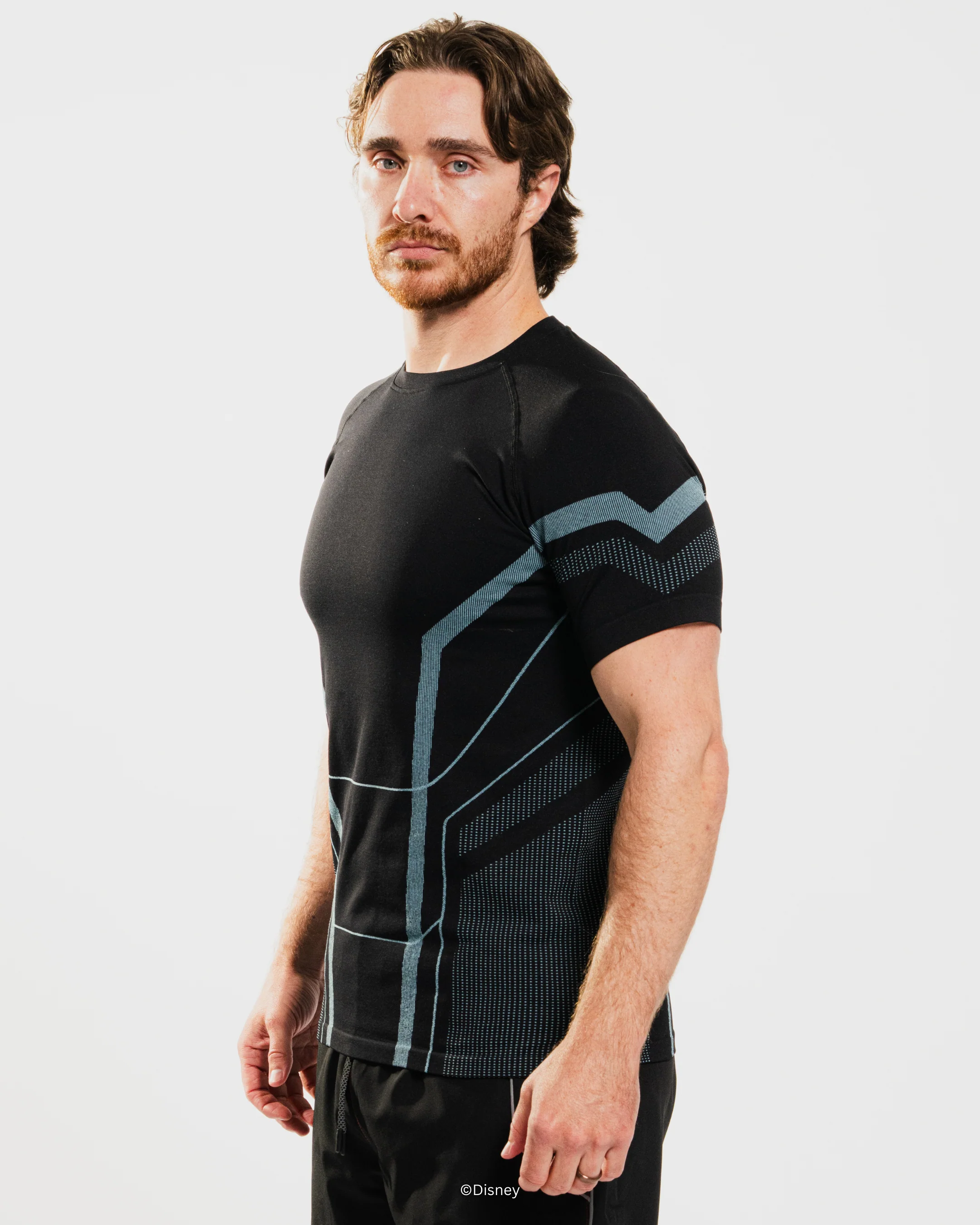 TRON ARES Sam Flynn Super Suitâ„¢ Short Sleeve - Tron Blue - Image 3