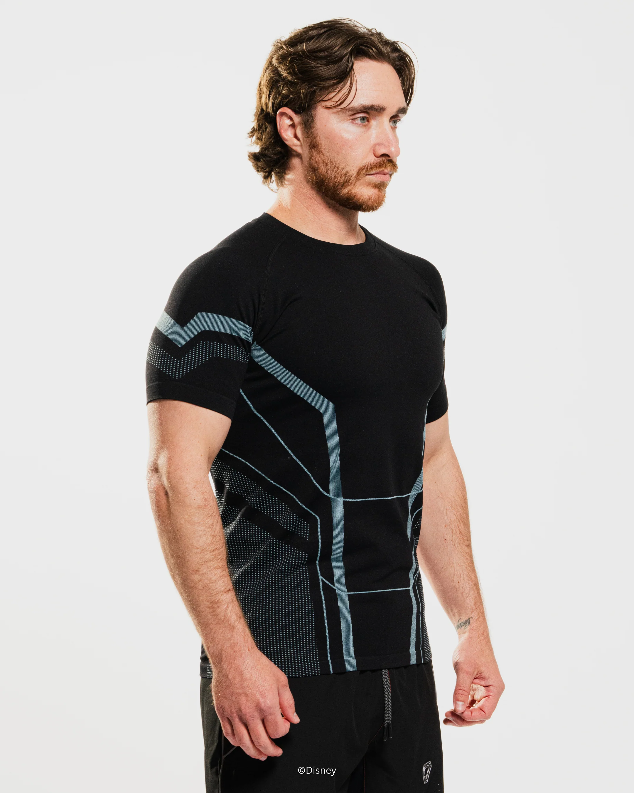 TRON ARES Sam Flynn Super Suitâ„¢ Short Sleeve - Tron Blue - Image 5