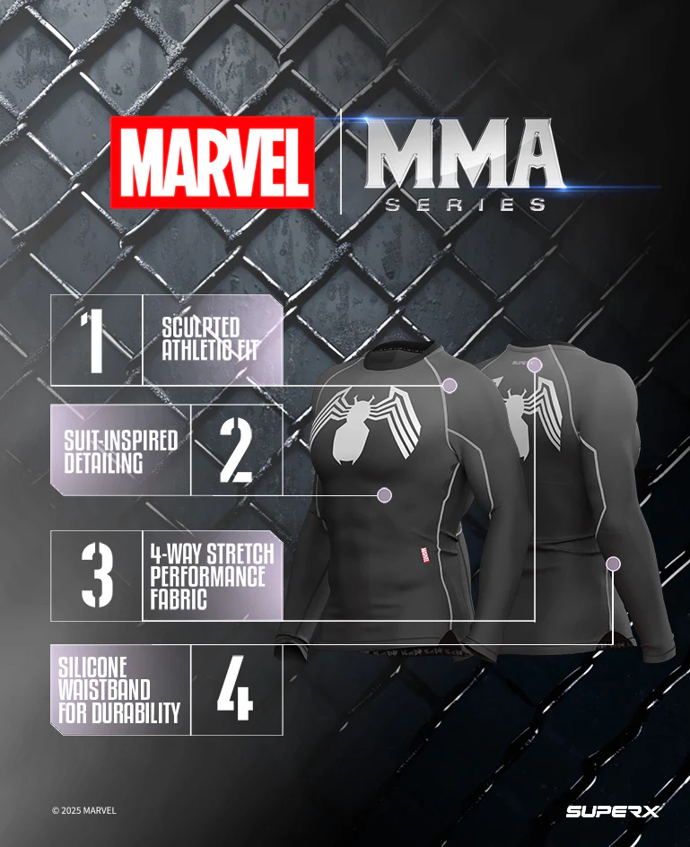 Venom Long Sleeve MMA Rash Guard - Image 9