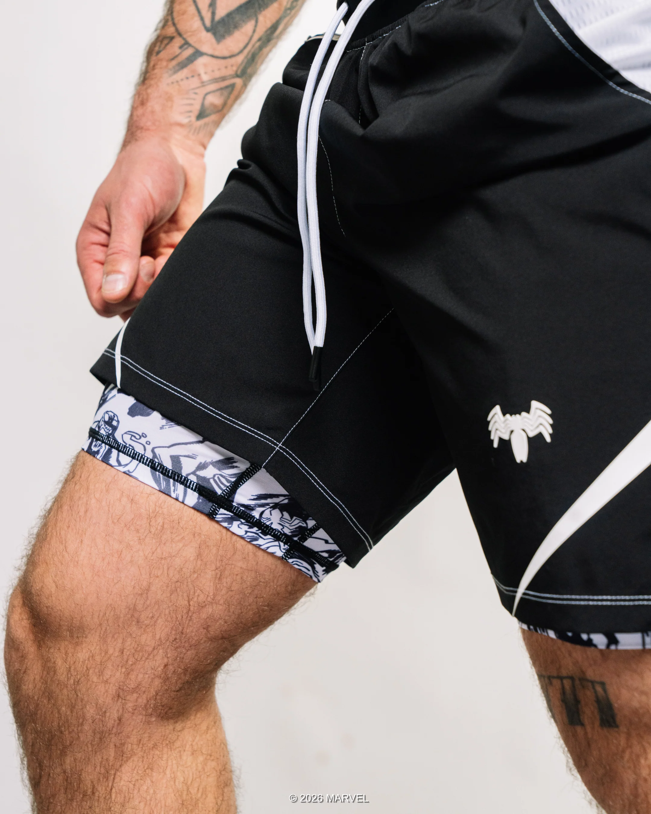 VENOM Symbiote 7" Performance Shorts w/Liner - Image 12