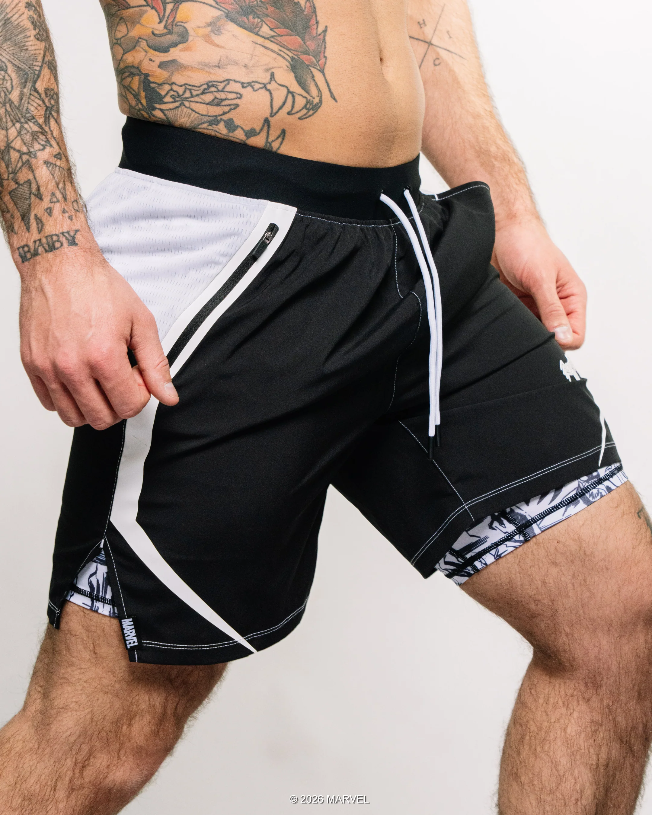 VENOM Symbiote 7" Performance Shorts w/Liner - Image 13