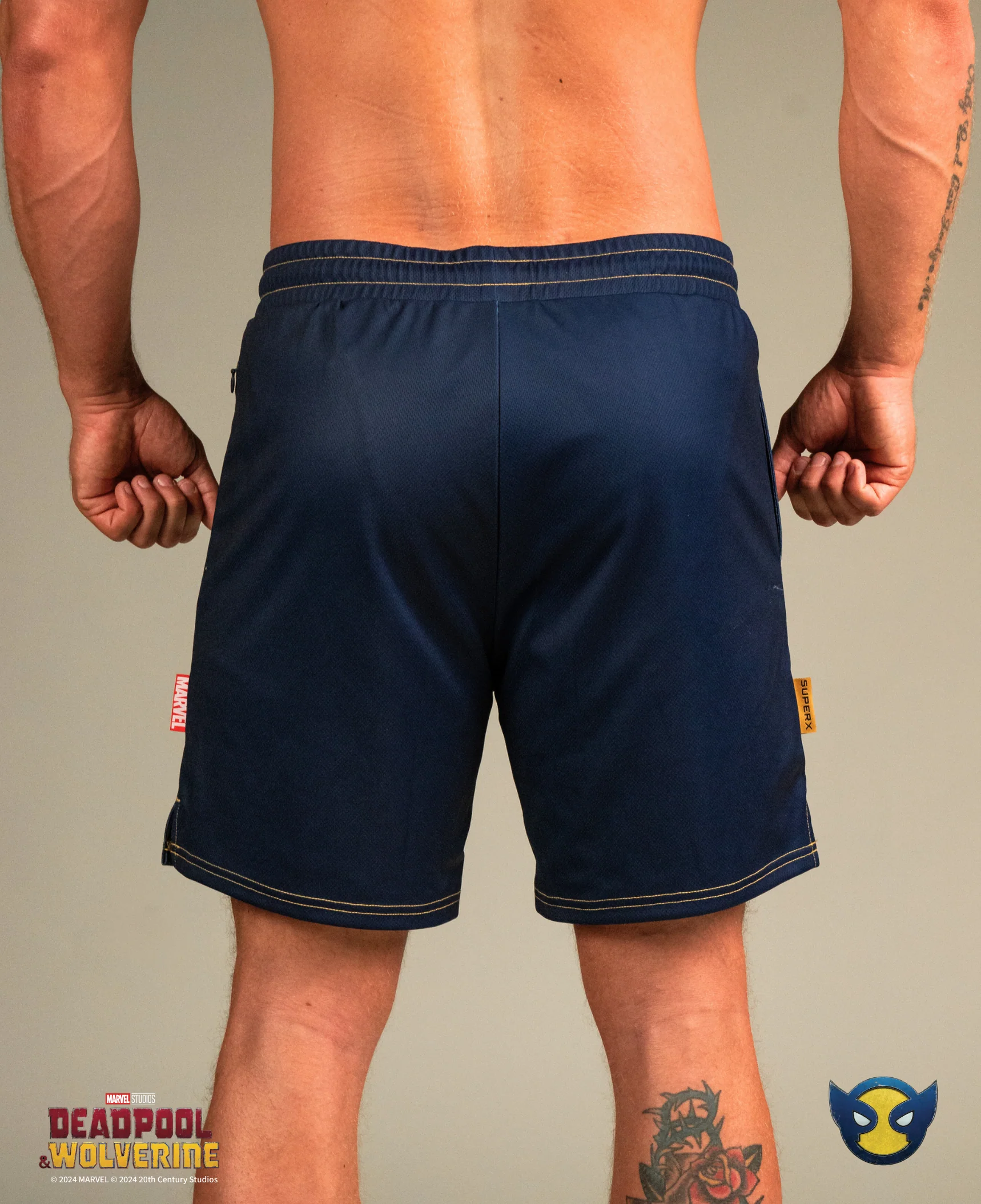 WOLVERINE Claw Shorts - Blue - Image 5