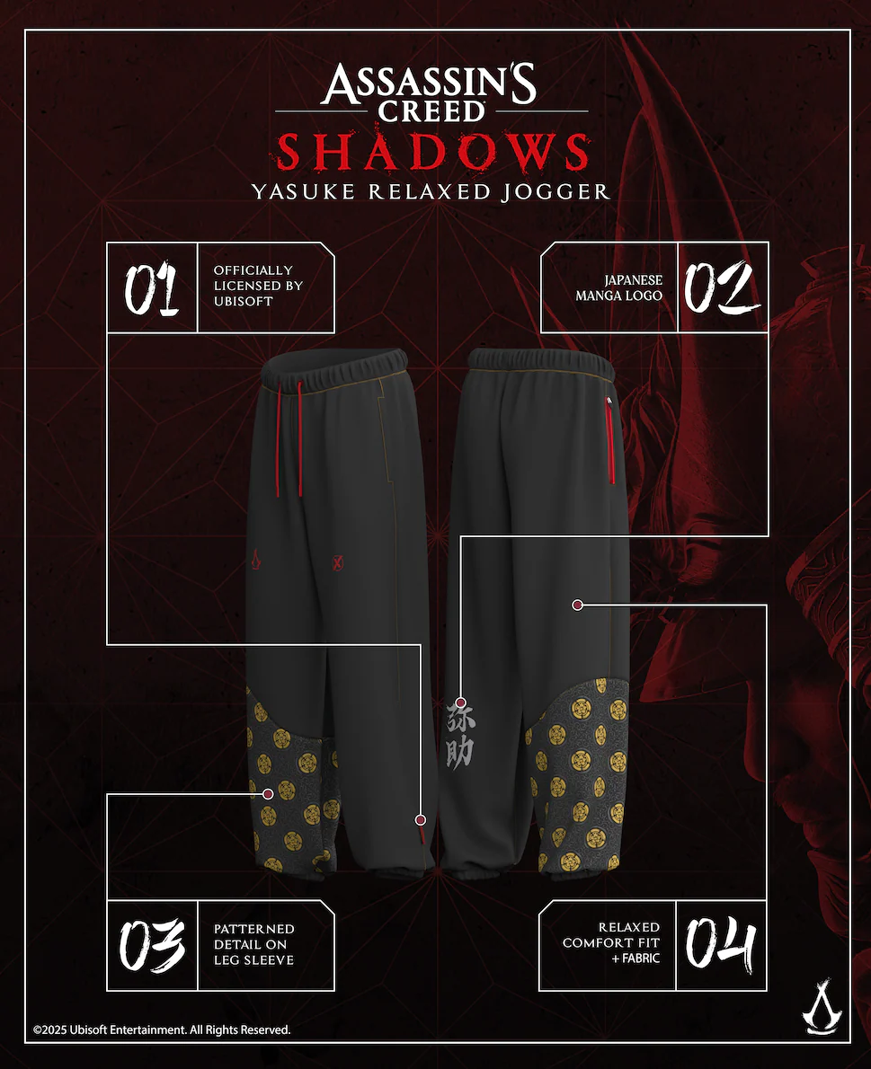 YASUKE Samurai Assassins Creed Shadows Performance LTD Joggers 1 of 300 - Image 4